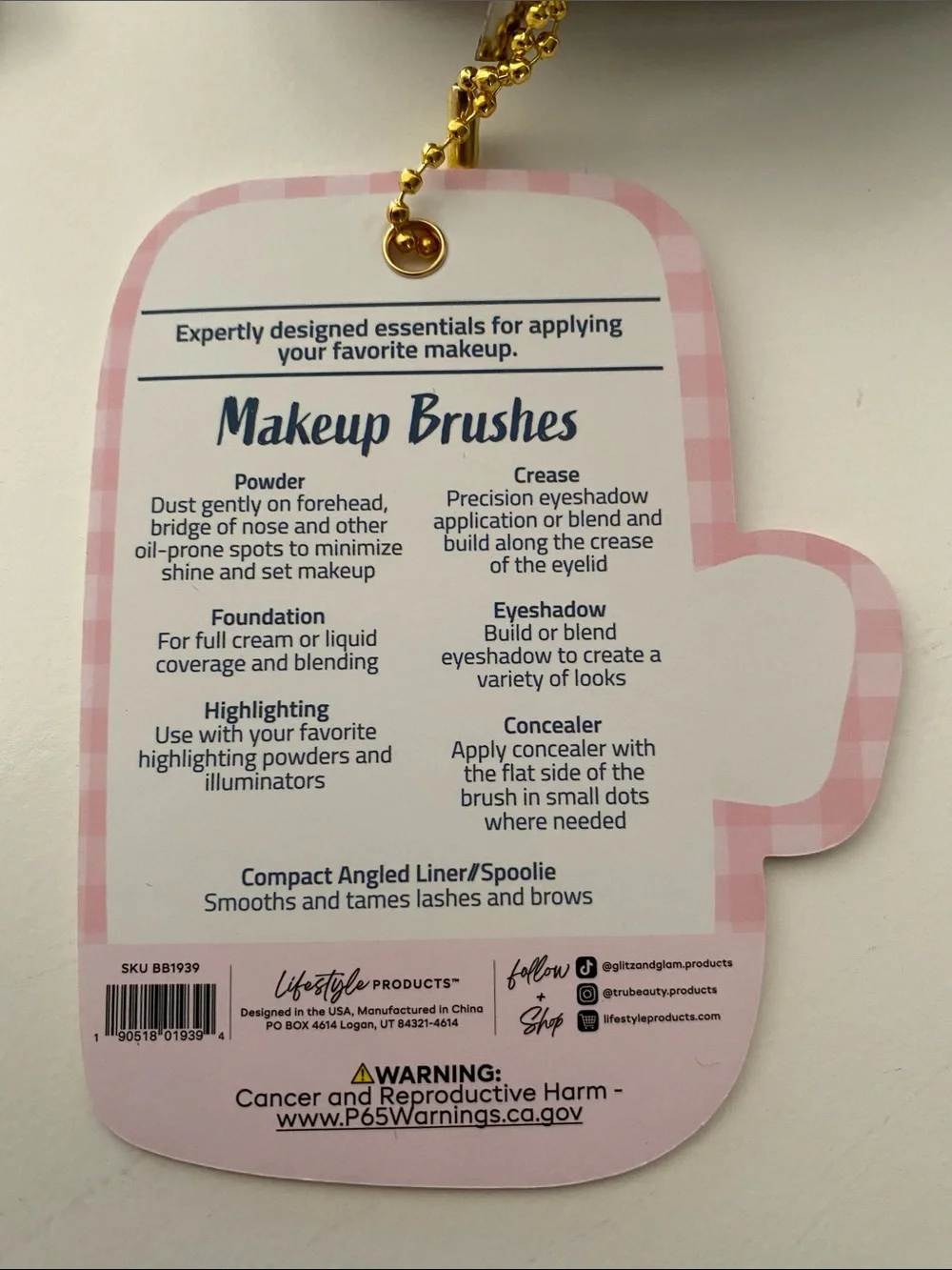 Sardines Travel Makeup Brush Set with Cosmetic Storage Case | 7-Piece NWT